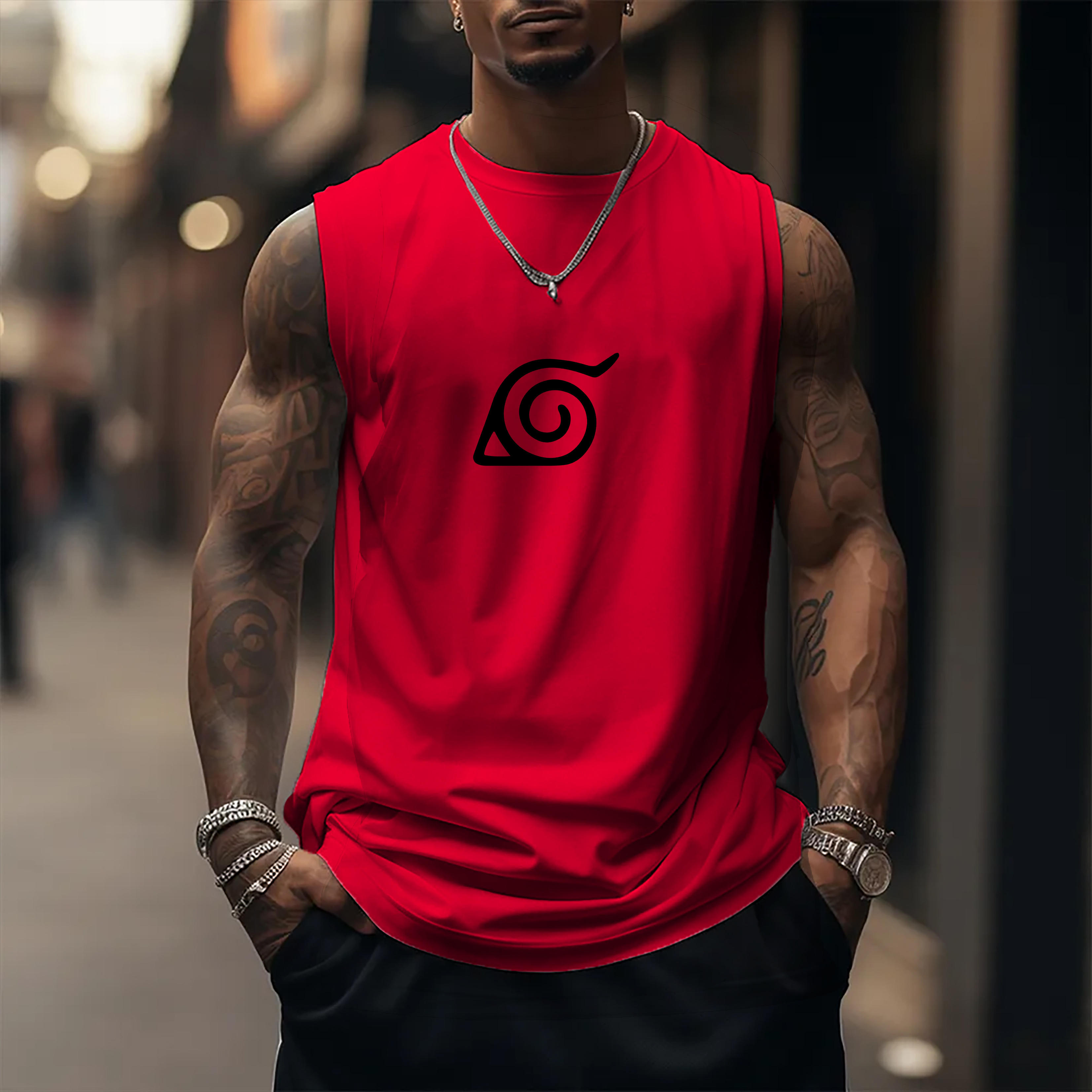 Unisex  Casual Anime  Tank Top-AnimeClothe