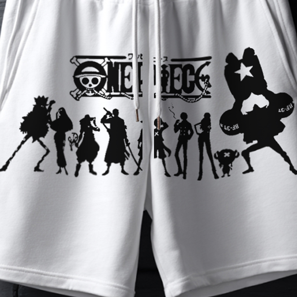 Stylish Graphic Print Shorts For Men-AnimeClothe