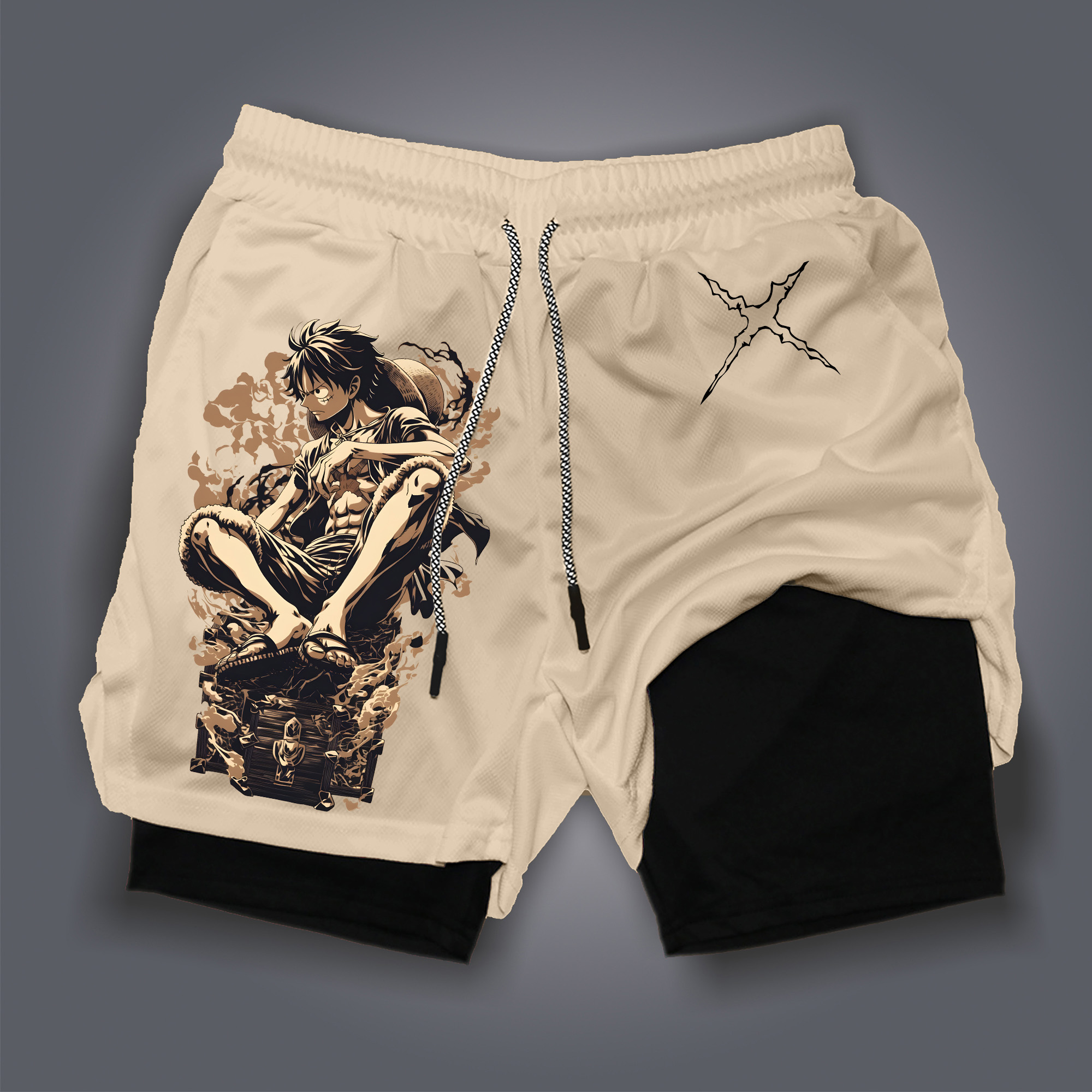 Unisex  Casual Anime Streetwear Shorts