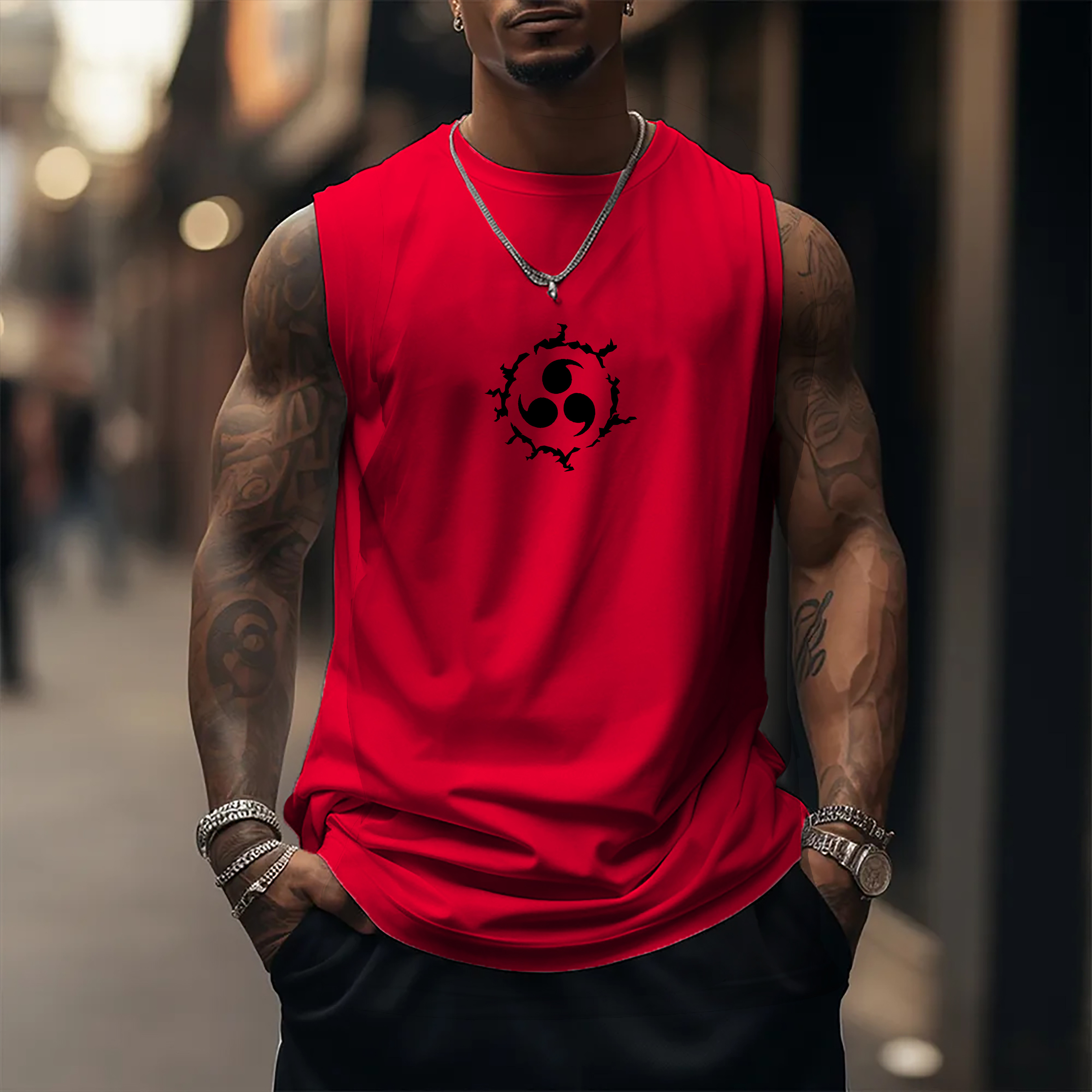Unisex  Casual Anime  Tank Top-AnimeClothe