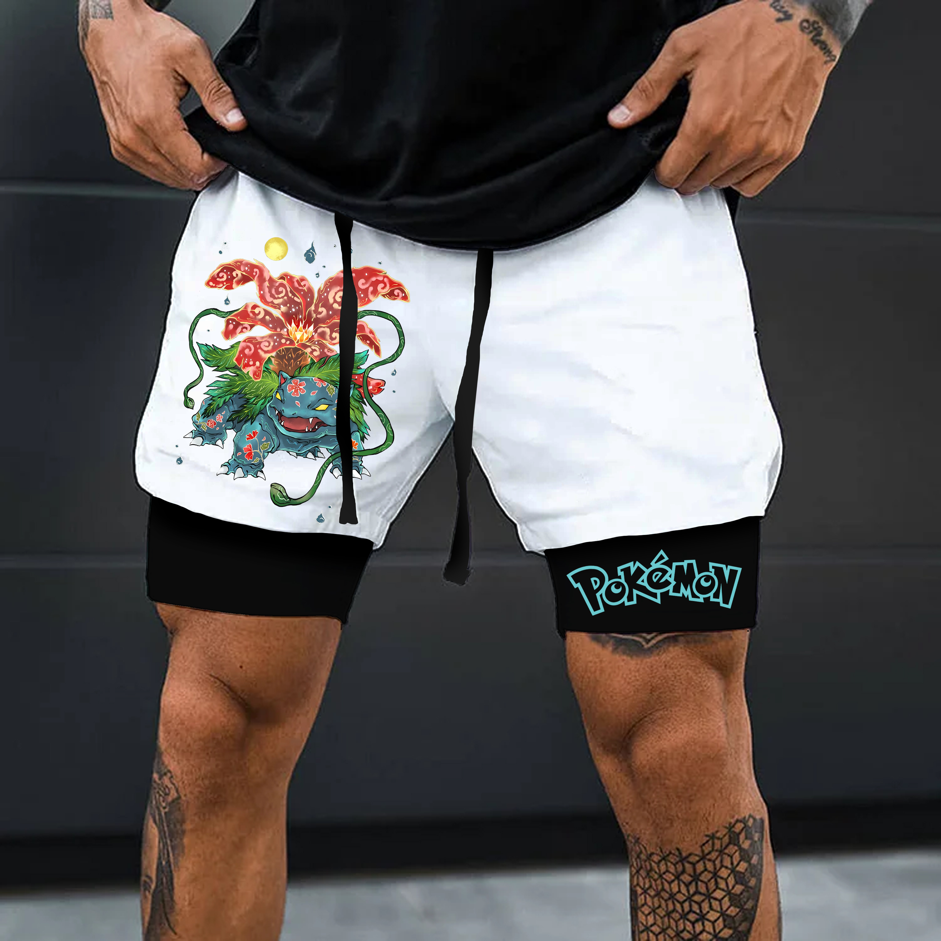 Unisex   Casual Anime Streetwear Shorts-AnimeClothe