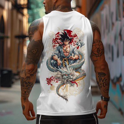 Unisex Anime Graphic Streetwear Vintage Gym Tank Top-AnimeClothe