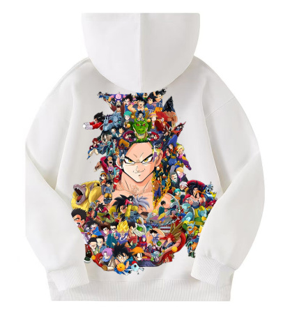 Unisex Anime Print  Casual Oversized Hoodie