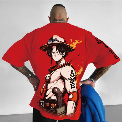 Unisex Anime Inspired Vintage T-Shirt丨