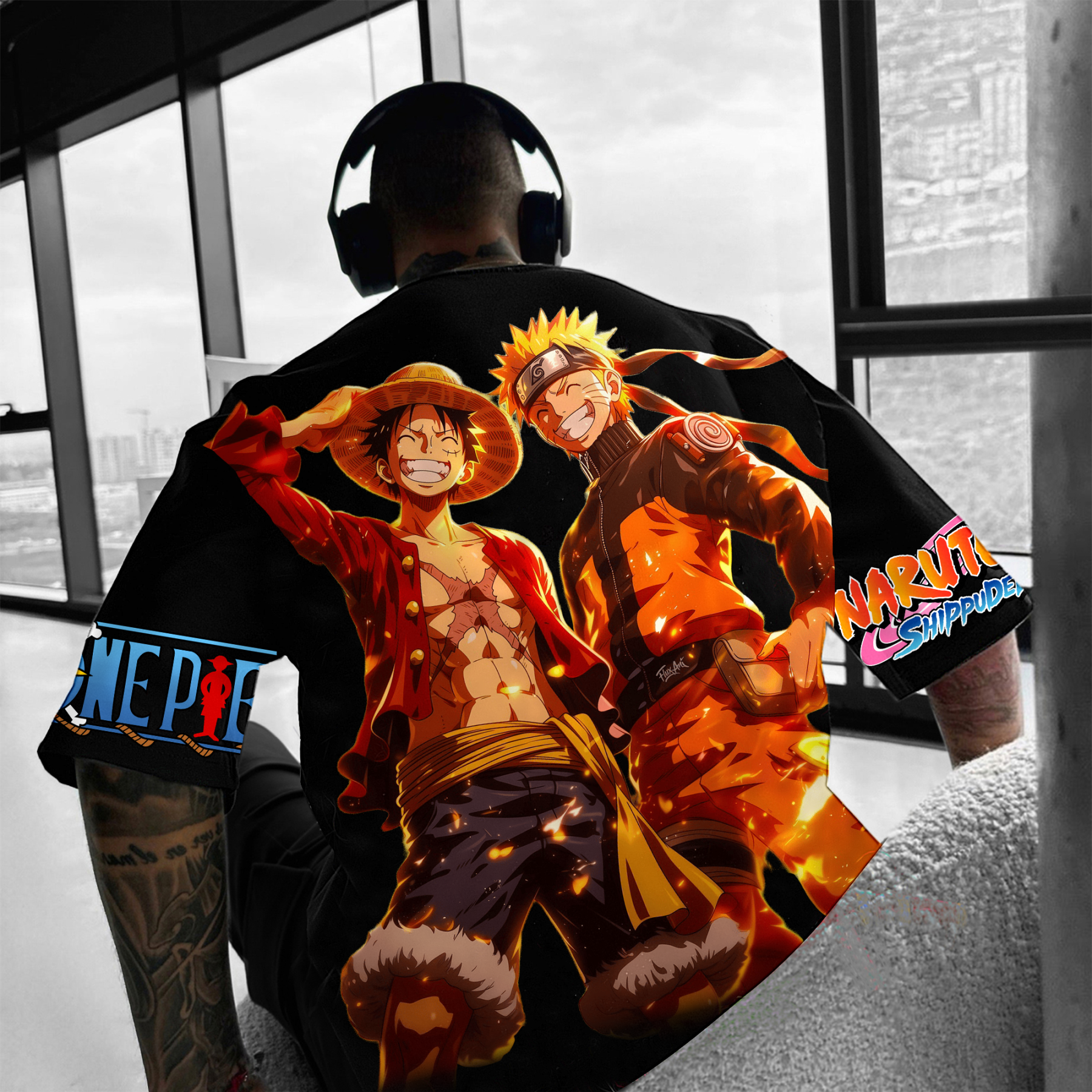 Unisex Anime “Naruto” Inspired Vintage T-Shirt