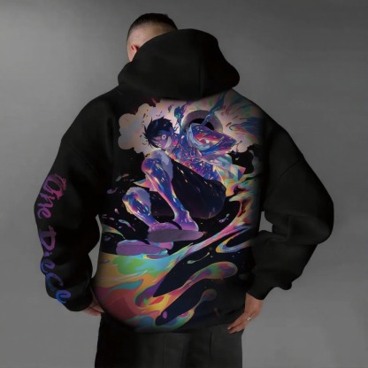 Unisex Anime Graphic Streetwear Vintage Hoodie