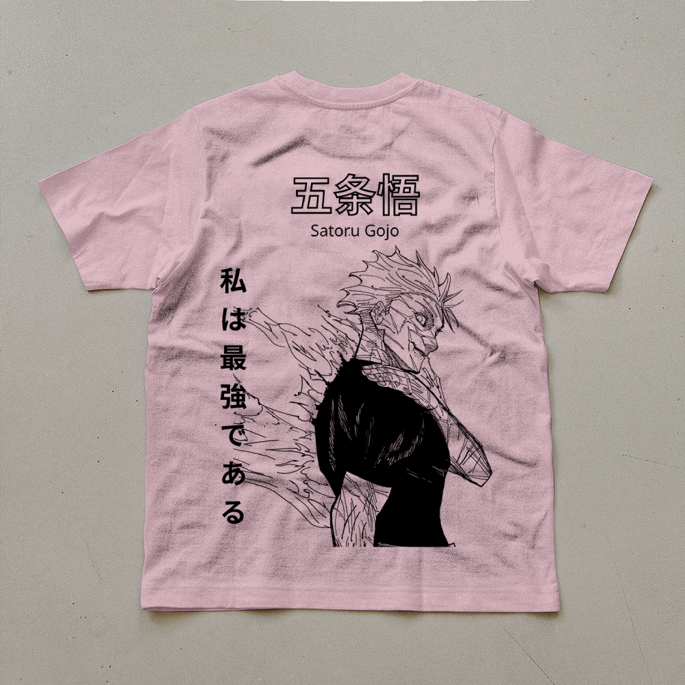 Unisex Oversized Anime Print T-Shirt-AnimeClothe
