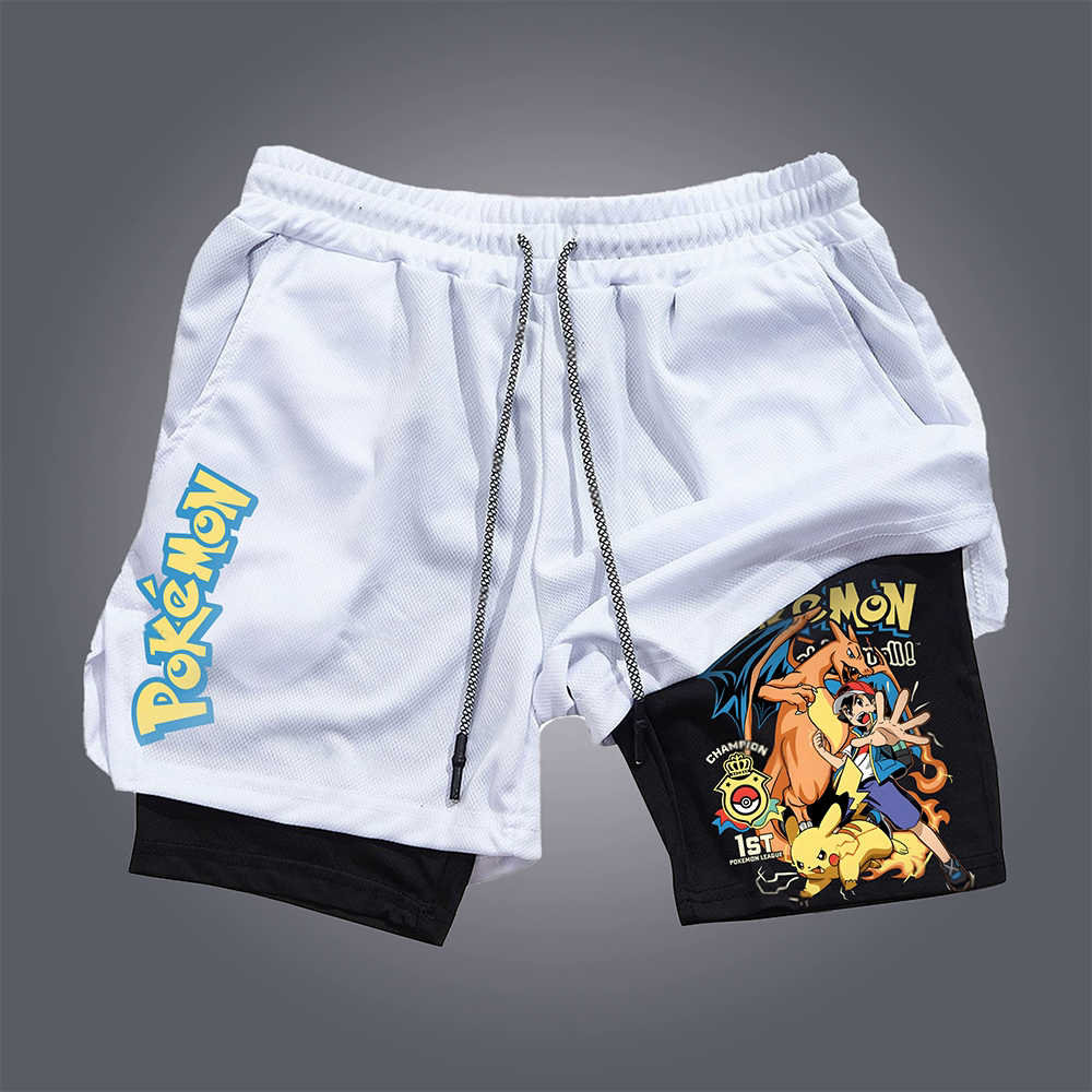 Unisex   Casual Anime Streetwear Shorts-AnimeClothe