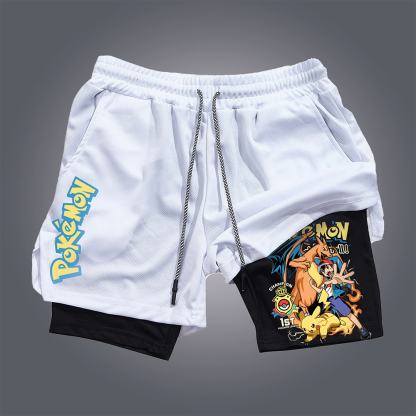 Unisex   Casual Anime Streetwear Shorts-AnimeClothe