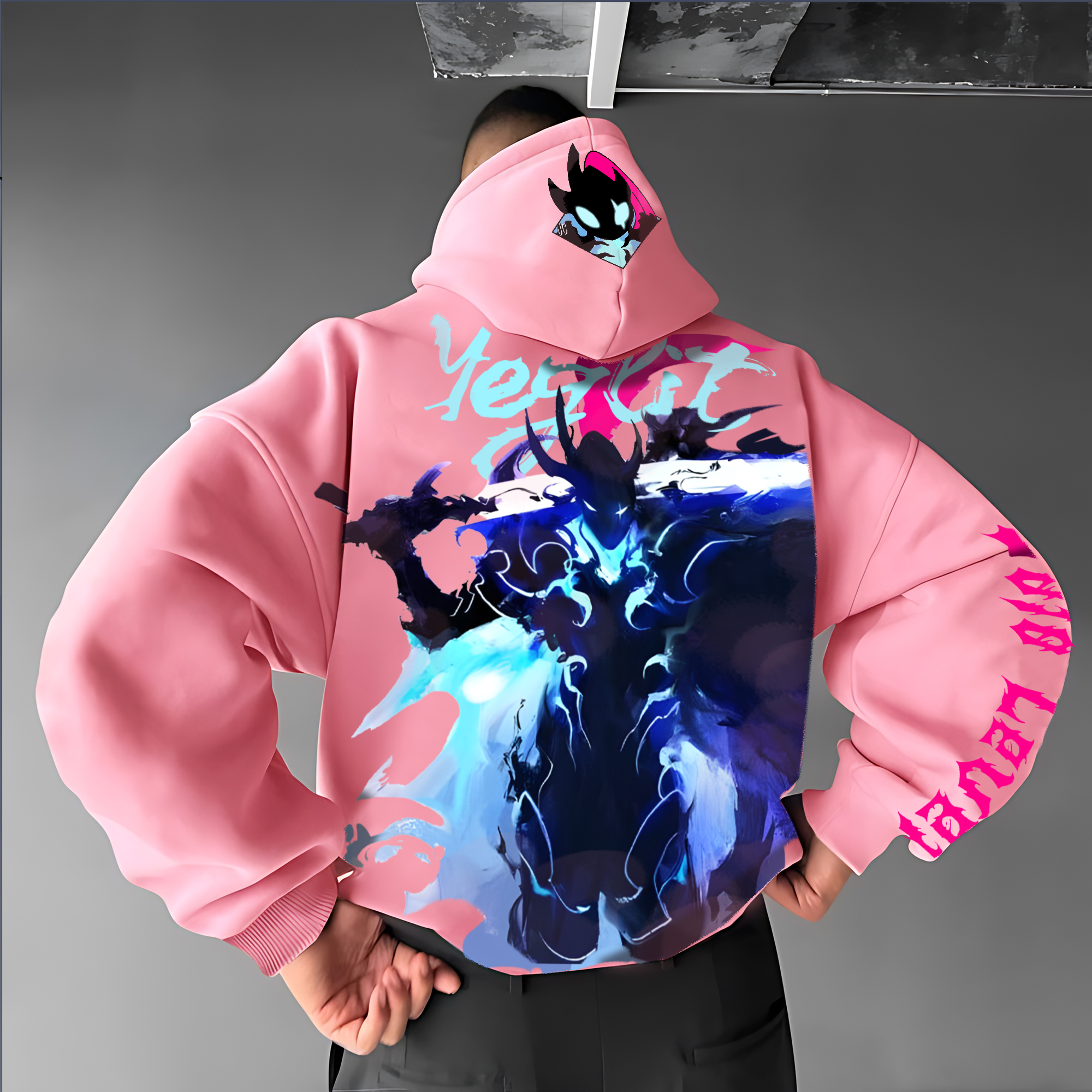  Unisex “Solo Leveling” Anime Graphic Streetwear Vintage Hoodie