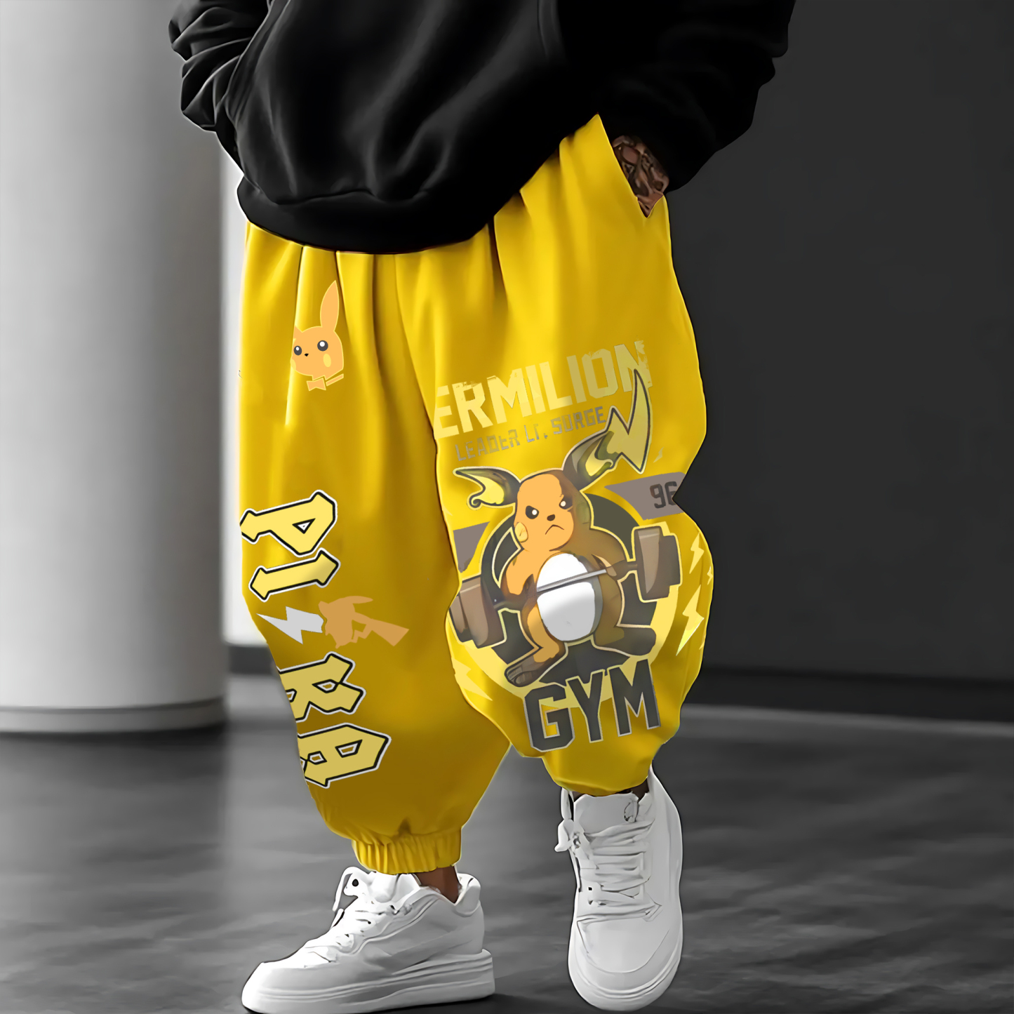 Unisex   Casual Anime Streetwear Pants-AnimeClothe