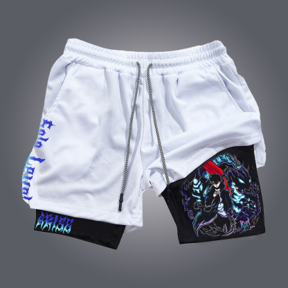 Unisex Casual Anime Streetwear Shorts-AnimeClothe
