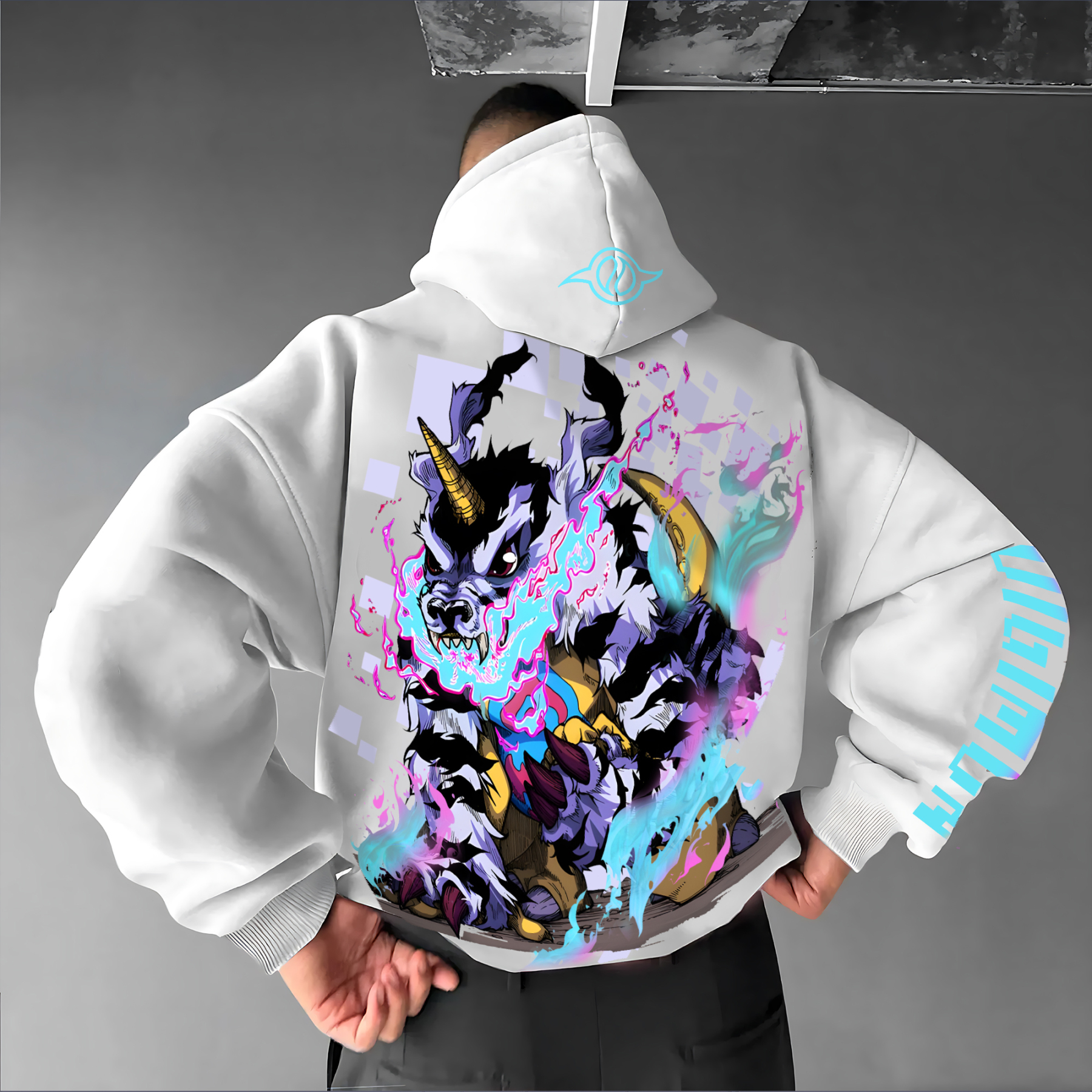 Unisex Oversized Anime Print Hoodie | One Piece