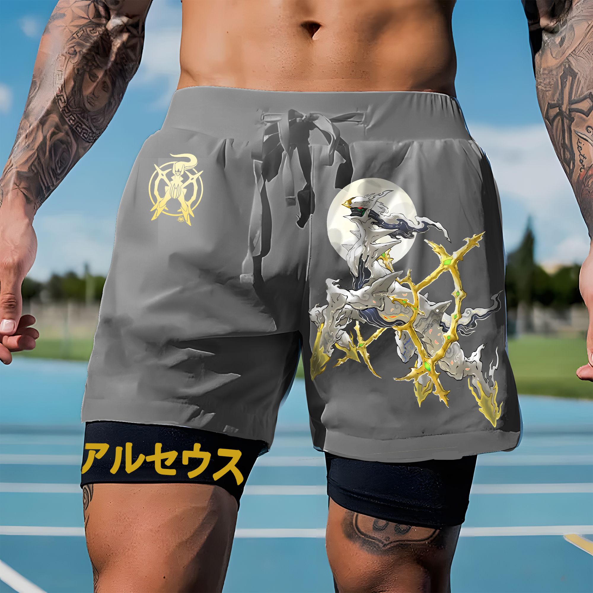 Unisex   Casual Anime Streetwear Shorts-AnimeClothe