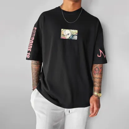 Unisex Anime Inspired Graphic Streetwear Vintage T-shirt-AnimeClothe