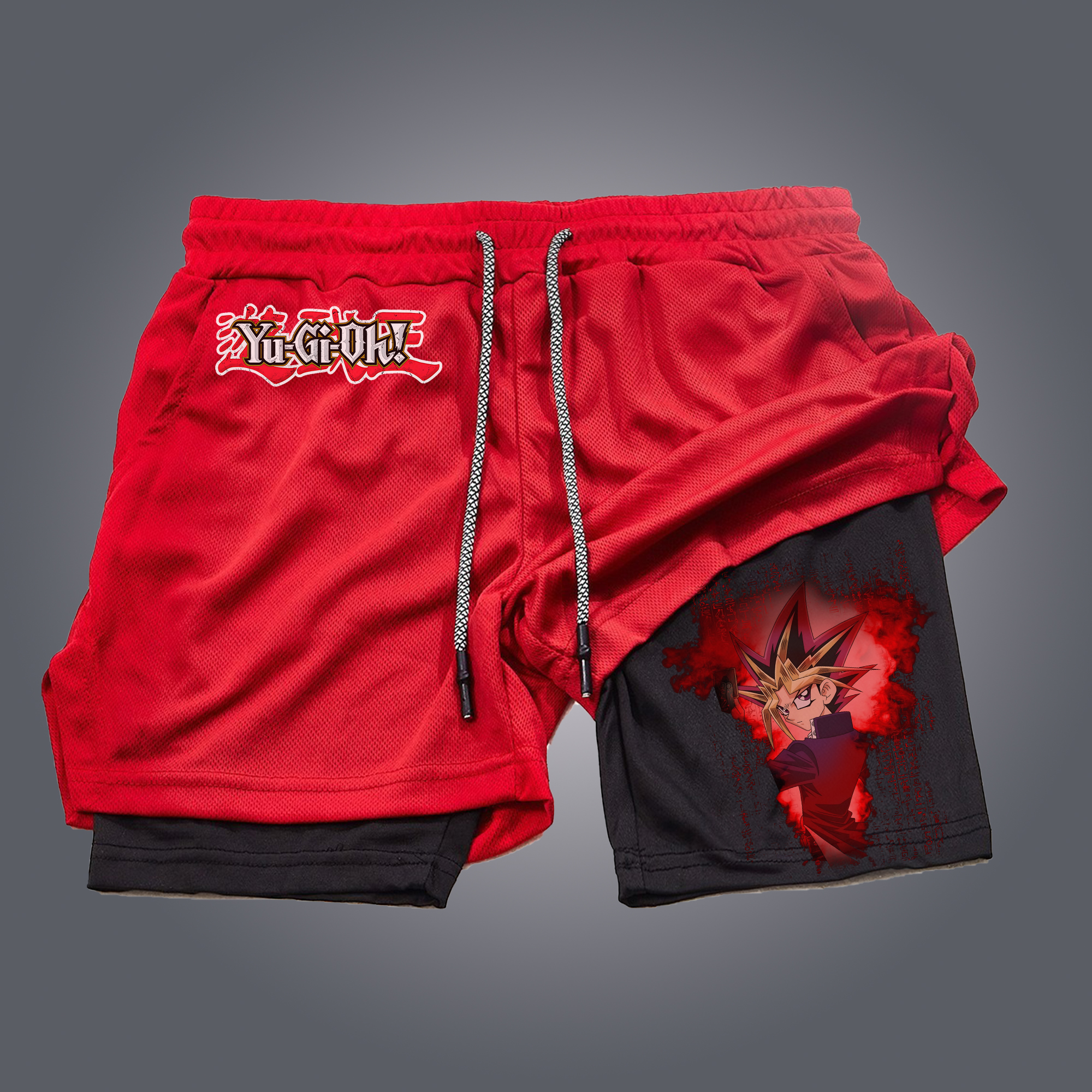Unisex Anime Style Retro Shorts-AnimeClothe