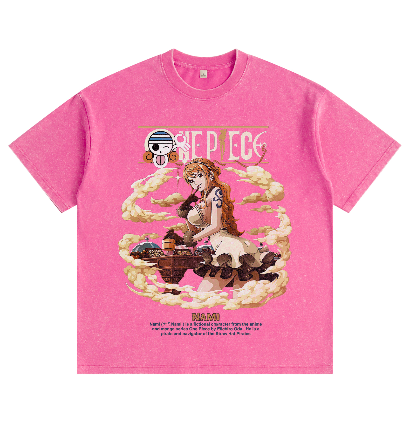 One Piece Nami  washed T-shirt