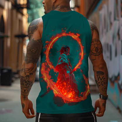 Unisex  “Demon Slayer” Casual Anime  Tank Top-AnimeClothe