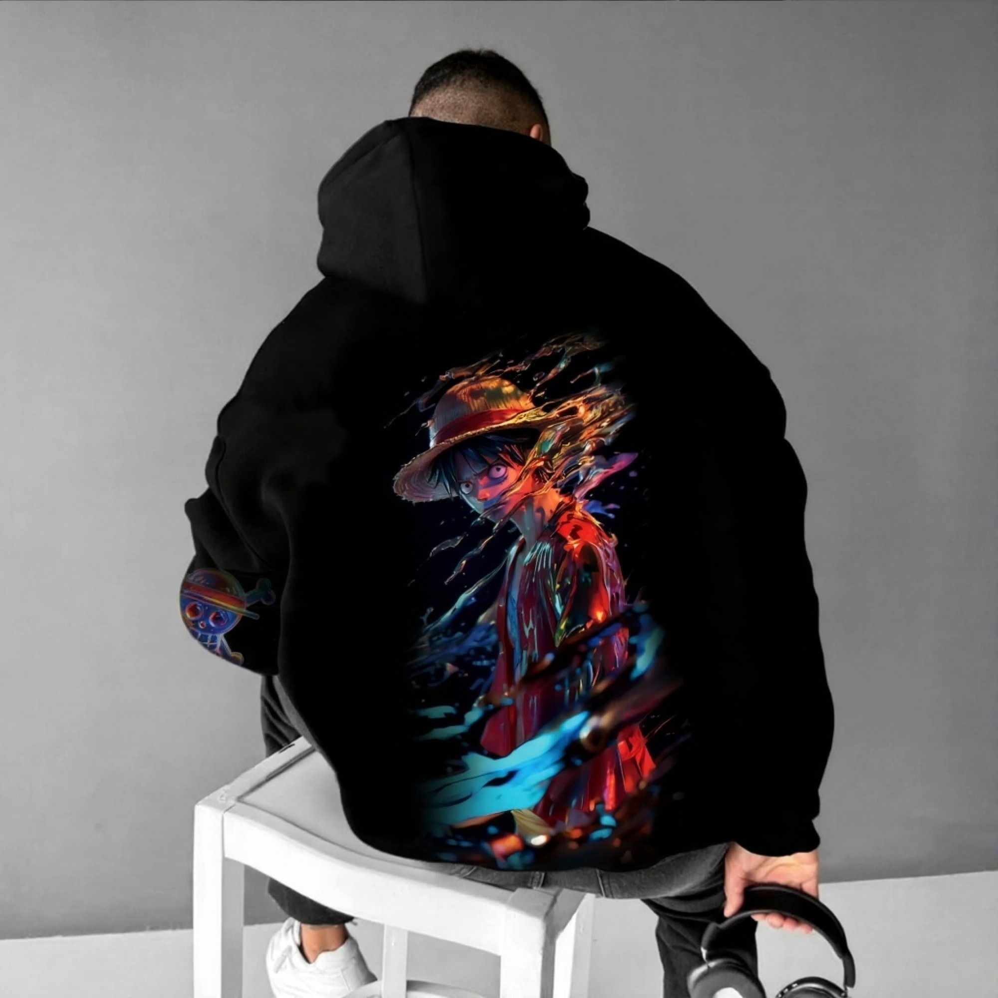 Unisex Anime Graphic Streetwear Vintage Hoodie