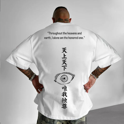 Oversized Unisex Anime  Print T-Shirt-AnimeClothe