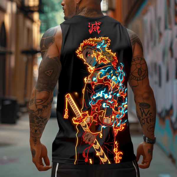 Unisex Anime Sleeveless Tank Top