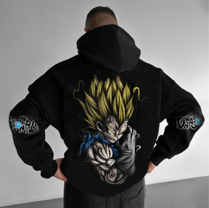 Unisex Anime Graphic Streetwear Vintage Hoodie-AnimeClothe