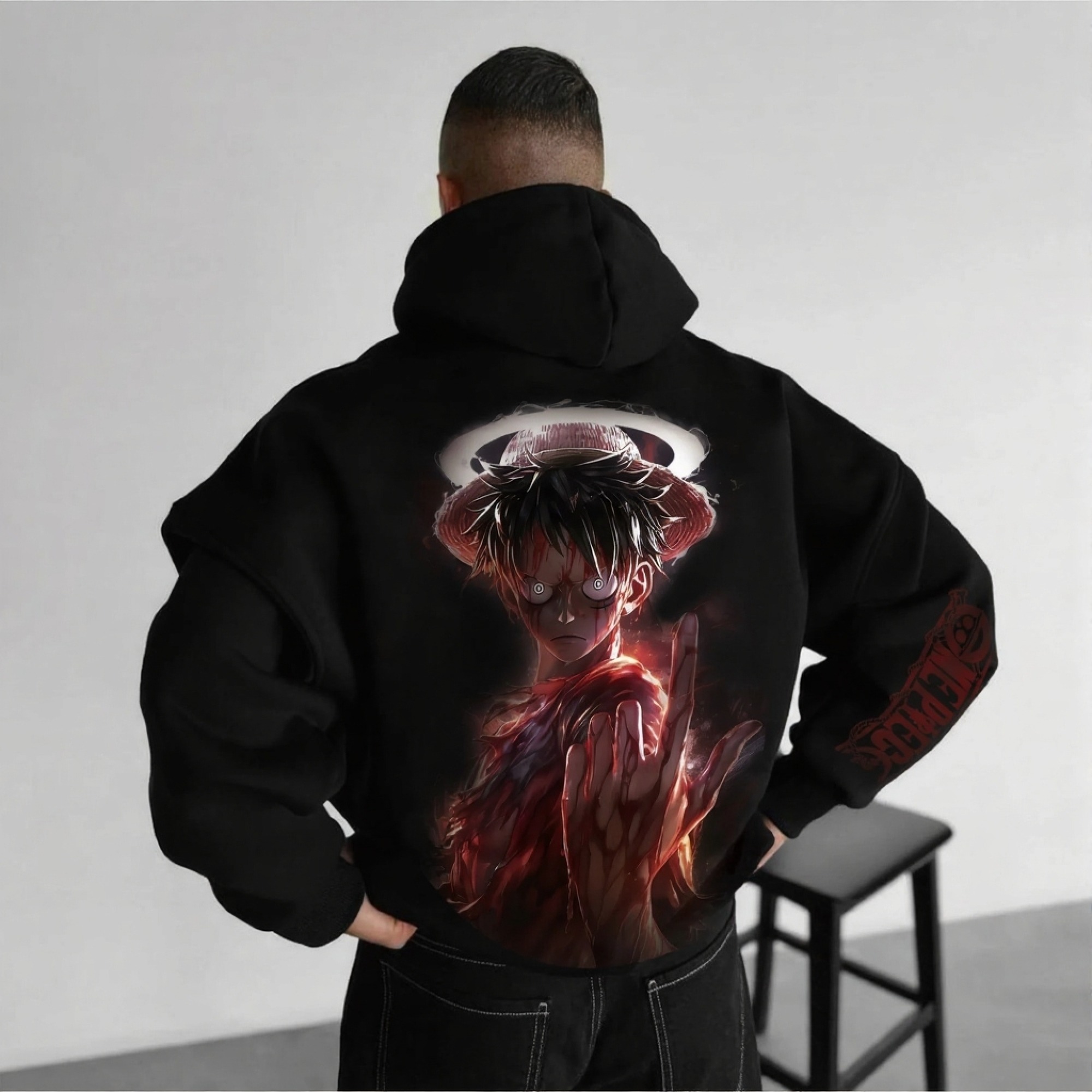 Unisex Anime Graphic Streetwear Vintage Hoodie
