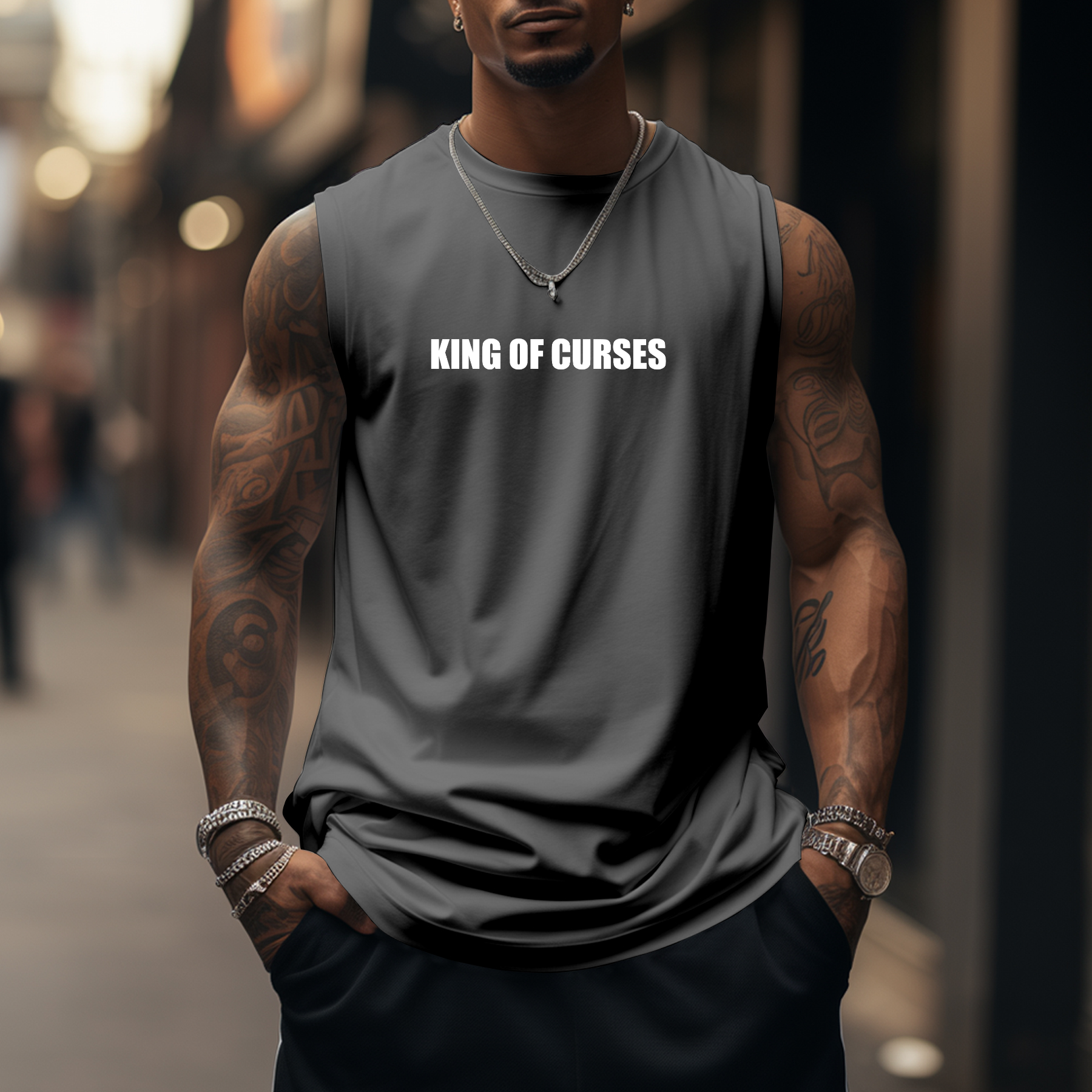 Casual Anime Fitness Printed Tank Top-AnimeClothe