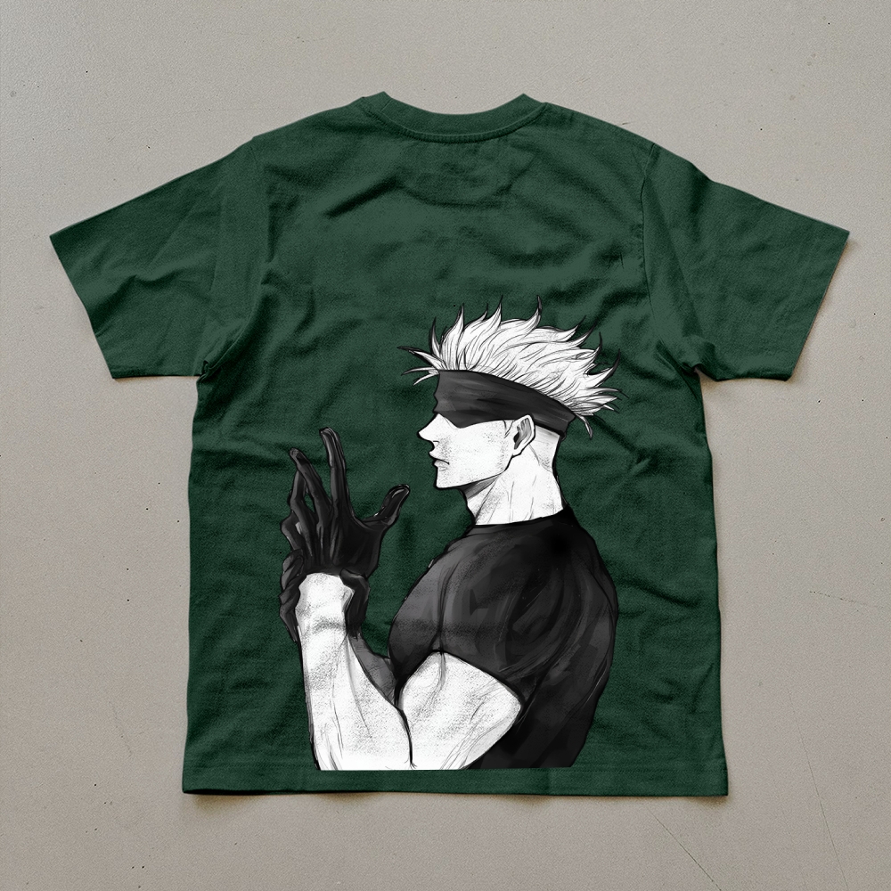 Unisex Oversized Anime Print T-Shirt-AnimeClothe