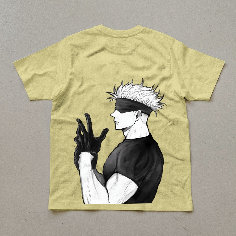 Unisex Oversized Anime Print T-Shirt-AnimeClothe