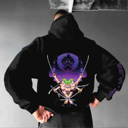 Unisex Anime Graphic Streetwear Vintage Hoodie