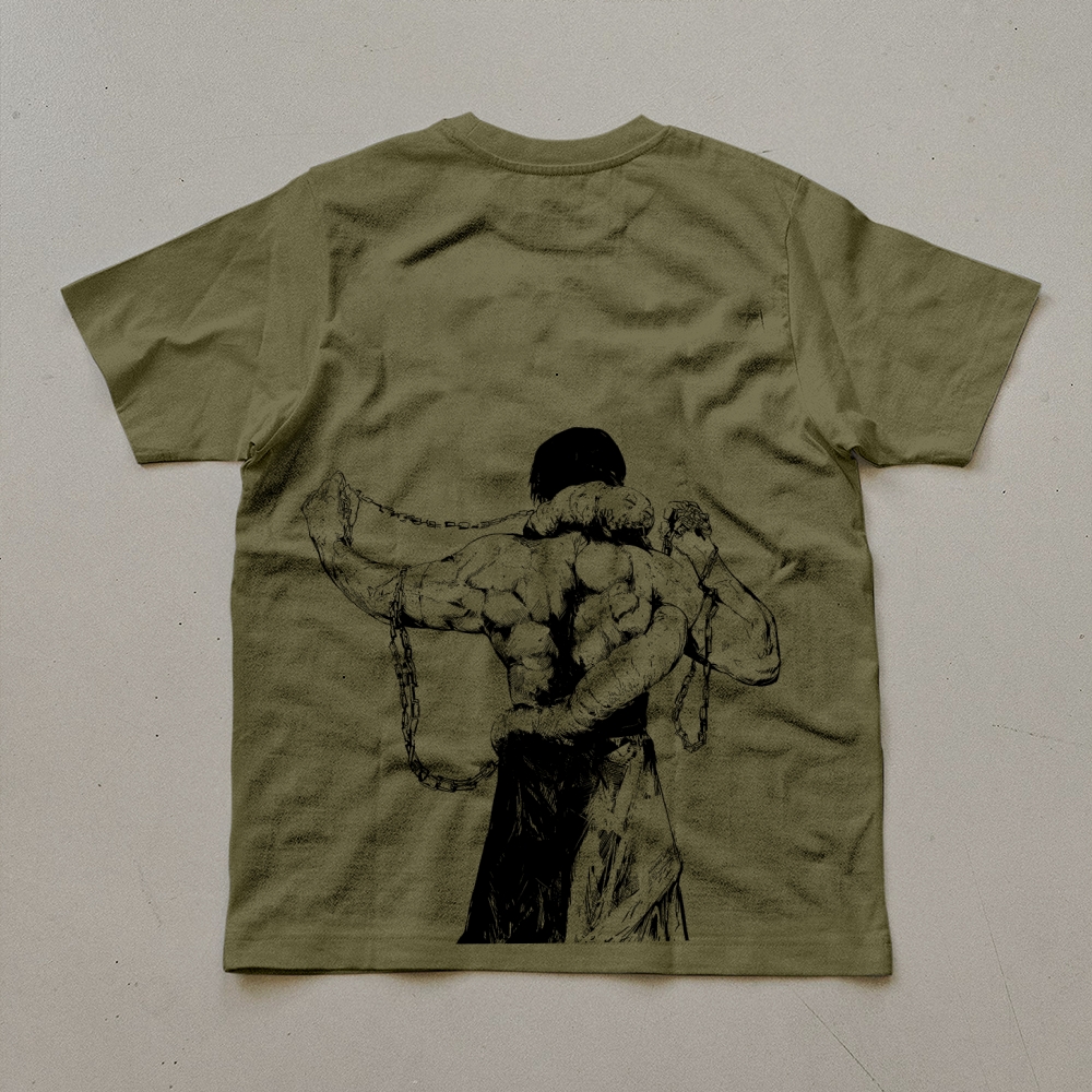 Unisex Oversized Anime Print T-Shirt-AnimeClothe