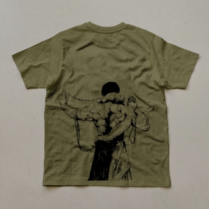 Unisex Oversized Anime Print T-Shirt-AnimeClothe