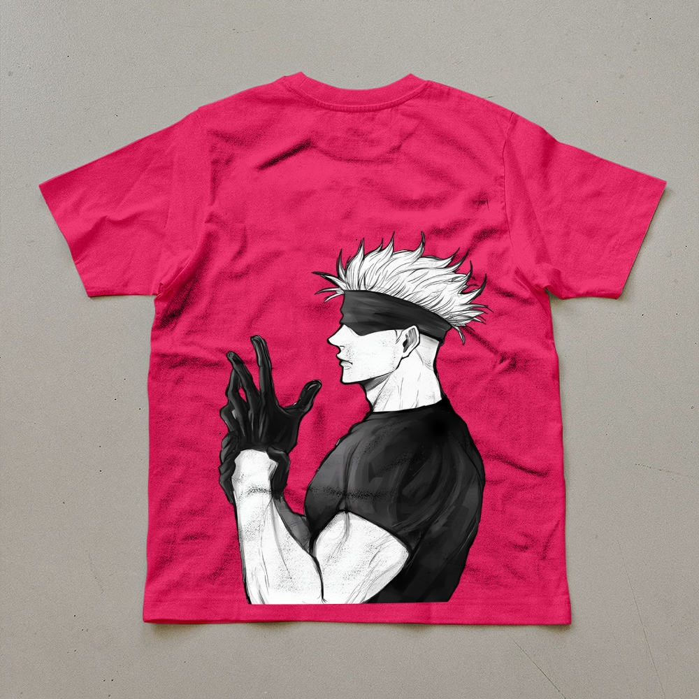 Unisex Oversized Anime Print T-Shirt-AnimeClothe