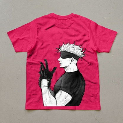 Unisex Oversized Anime Print T-Shirt-AnimeClothe