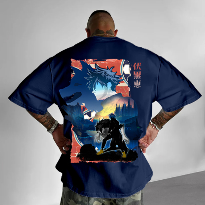 Casual Anima Design Short Sleeves T-shirt-AnimeClothe