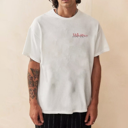 Unisex Oversized Anime Print T-Shirt-AnimeClothe