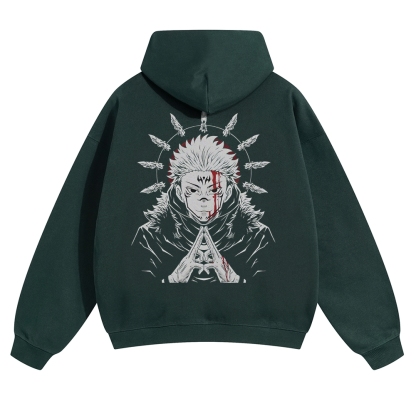 Unisex Casual Anime Print Hoodie-AnimeClothe
