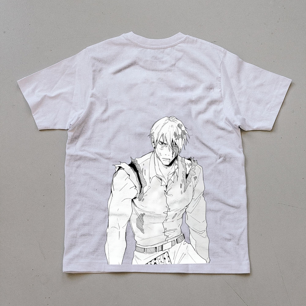 Unisex Oversized Anime Print T-Shirt-AnimeClothe