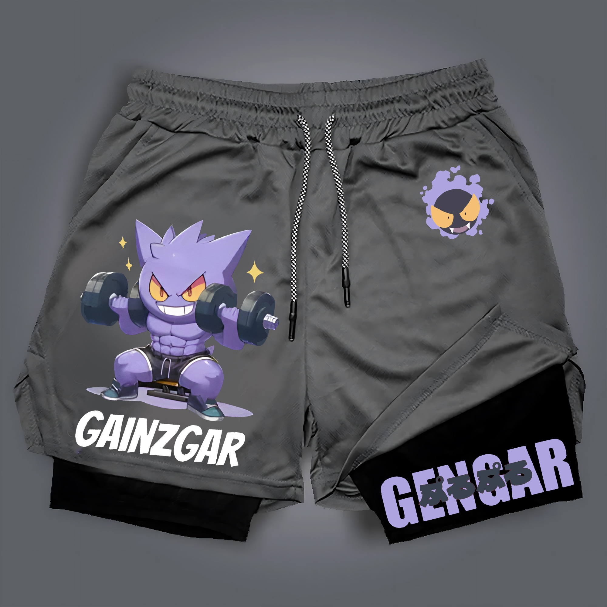 Unisex   Casual Anime Streetwear Shorts-AnimeClothe