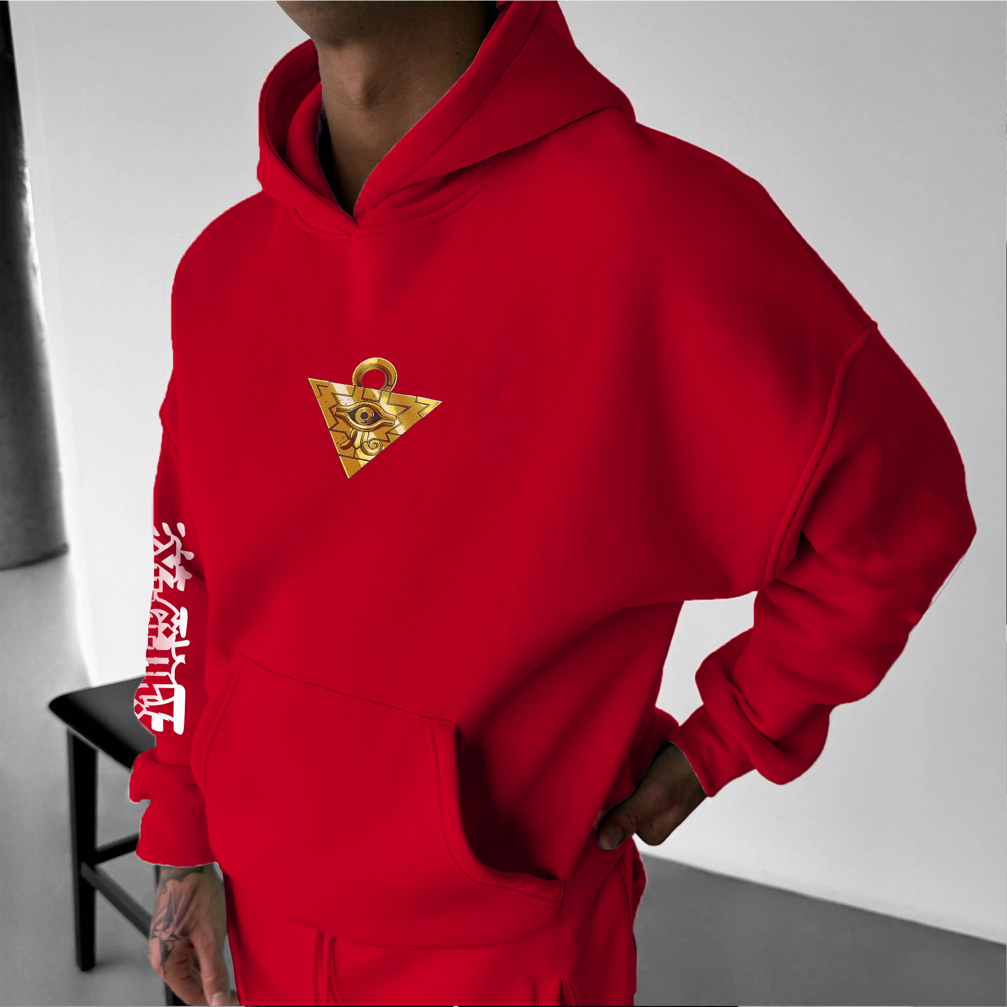 Unisex Anime Style Retro Hoodie