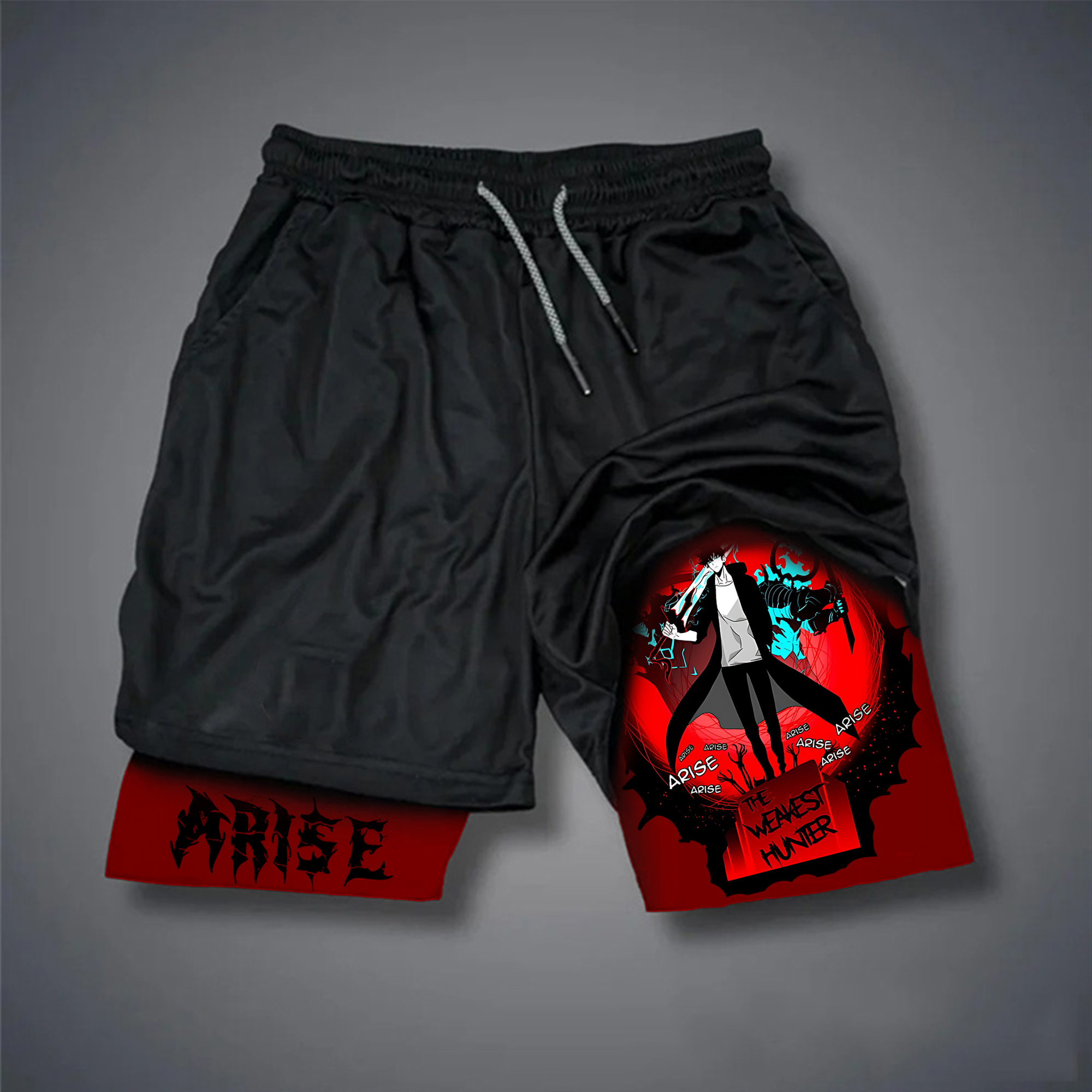 Unisex Casual Anime Streetwear Shorts-AnimeClothe