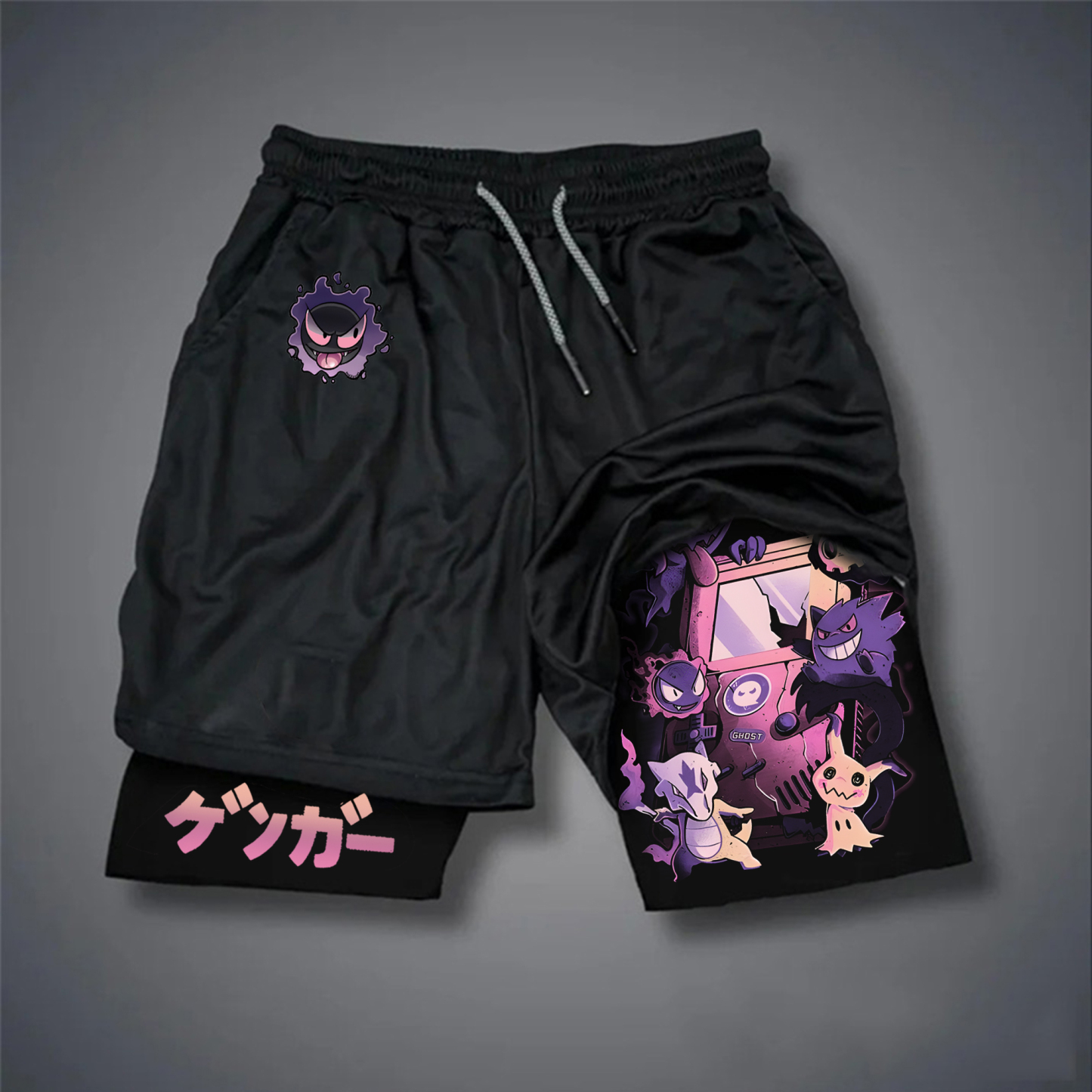 Unisex Casual Anime Streetwear Shorts-AnimeClothe
