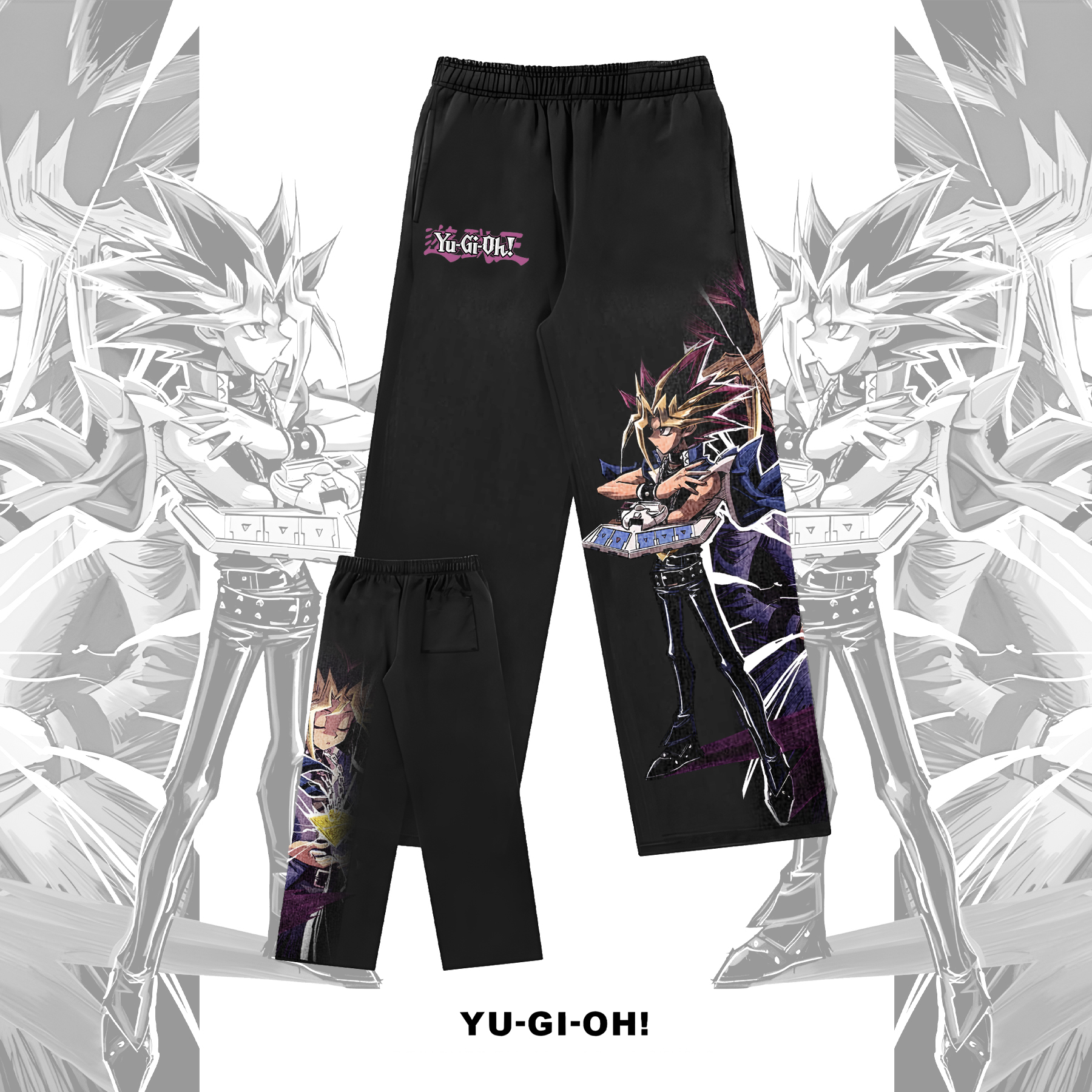 Unisex Anime Style Retro I Pants-AnimeClothe