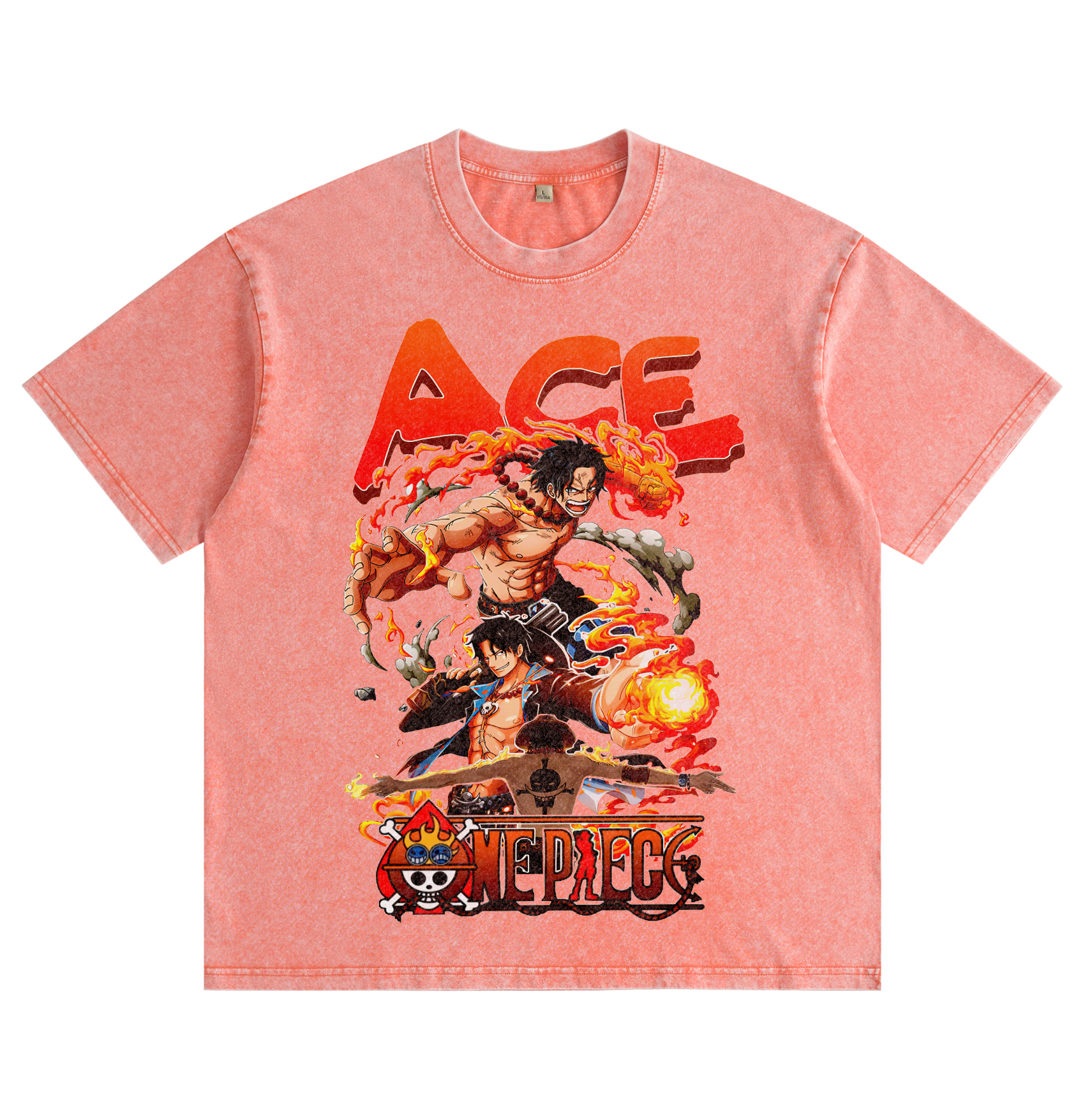 One Piece Ace Washed T-shirt