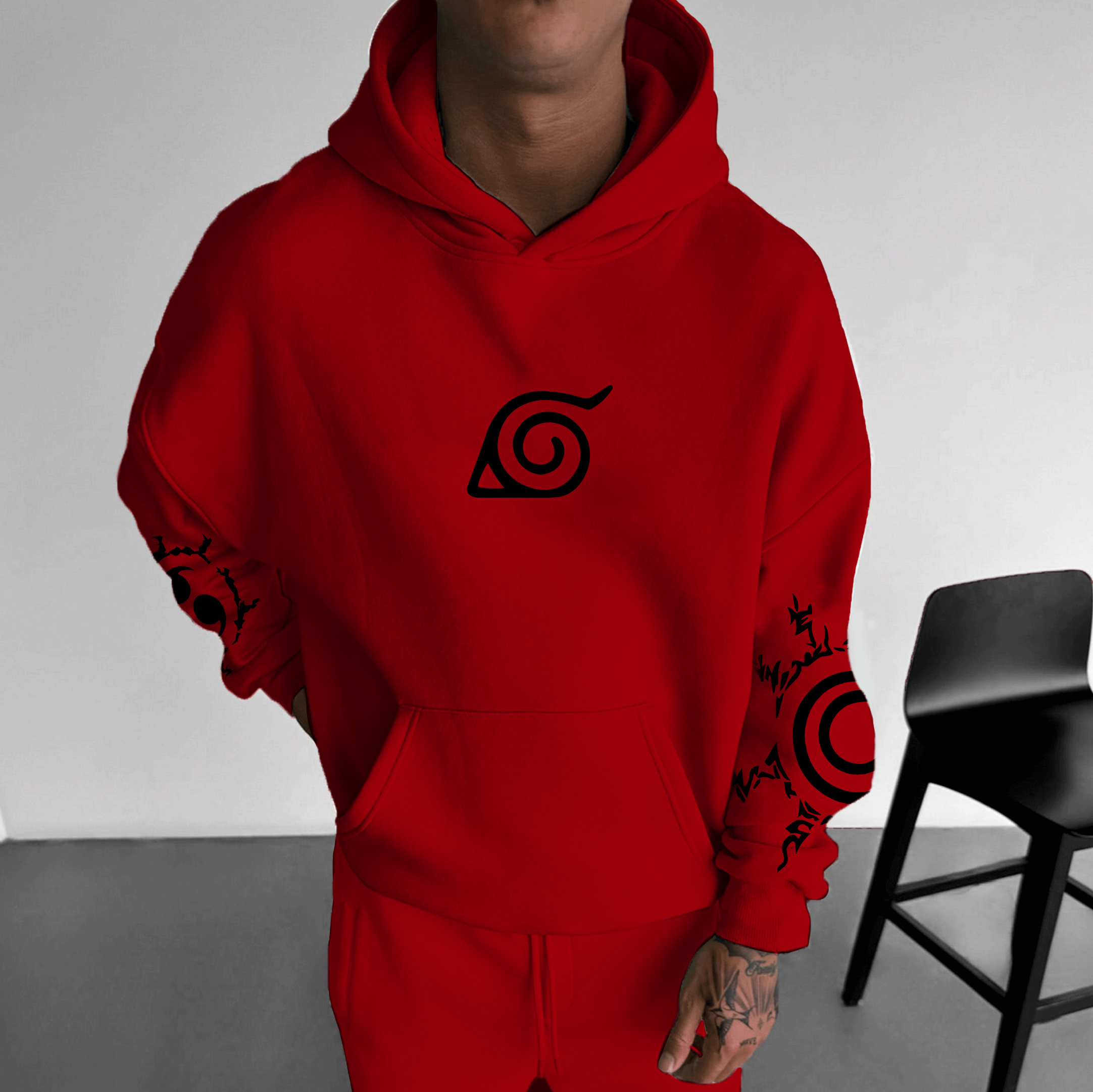 Unisex Anime Graphic Streetwear Vintage Hoodie