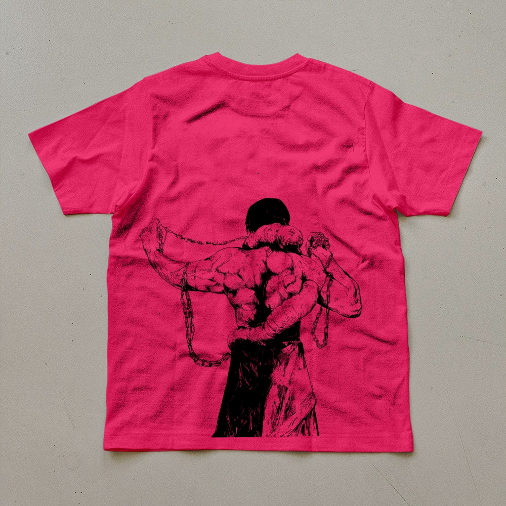 Unisex Oversized Anime Print T-Shirt-AnimeClothe