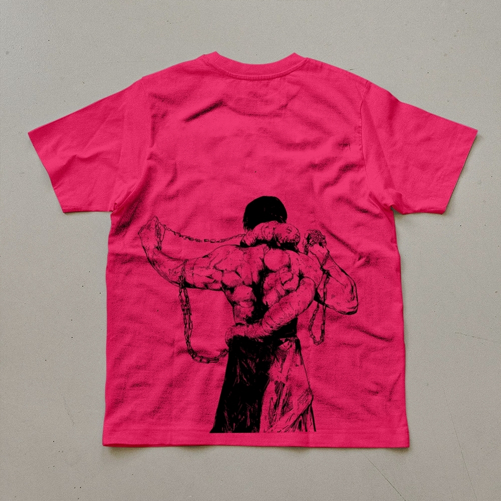 Unisex Oversized Anime Print T-Shirt-AnimeClothe