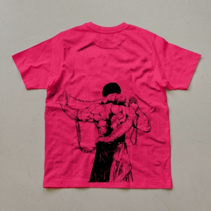 Unisex Oversized Anime Print T-Shirt-AnimeClothe
