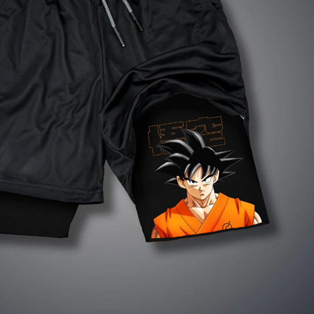 Casual Dragon Ball Anime Goku Printed Gym Shorts
